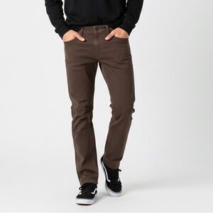 VOLCOM Vorta Slim Fit Pant Brown Skater Grunge Gorpcore 14 Straight Leg Utility